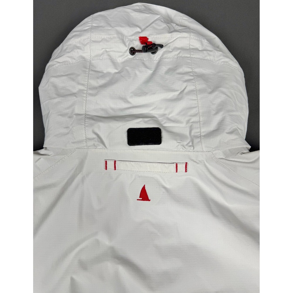 Musto BR1 Sailing Jacket Mens L Off-White Vintage J/111 Wind Czar Crew - Picture 7 of 11